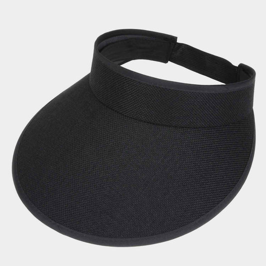 HATEGORY Two Tone Woven Visor Elastic Sun Hat
