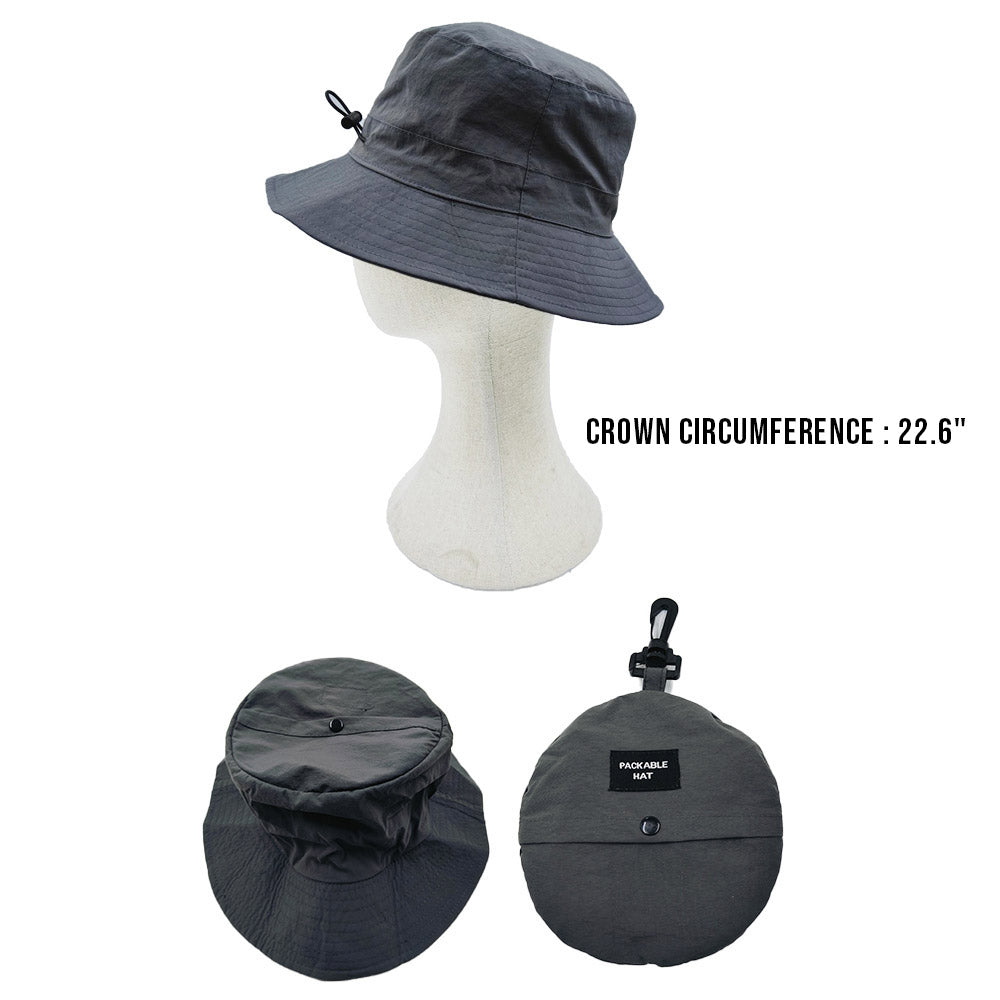 HATEGORY Packable Compact Outdoor Bucket Hat