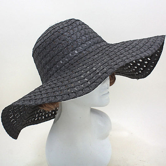 HATEGORY Diamond Weave Paper Sun Hat