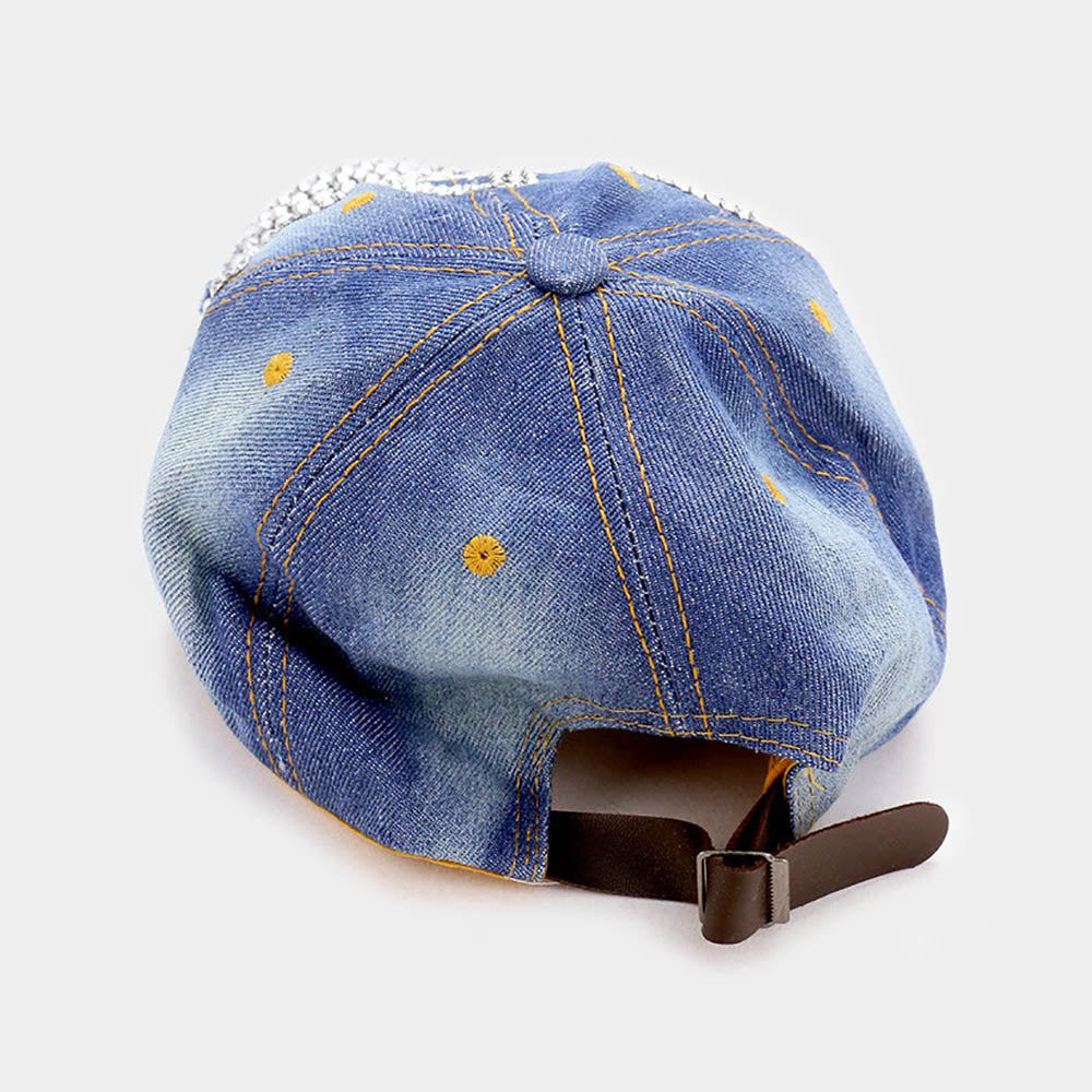 HATEGORY Studded Denim Boy Baseball Cap