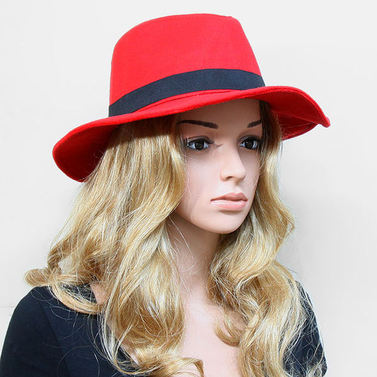 HATEGORY Cotton Polyester Fedora Hat