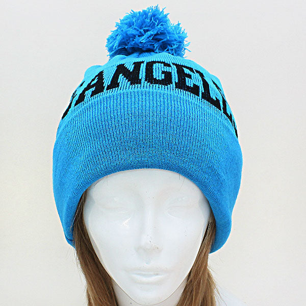 HATEGORY "Los Angeles" Acrylic Pom Beanie