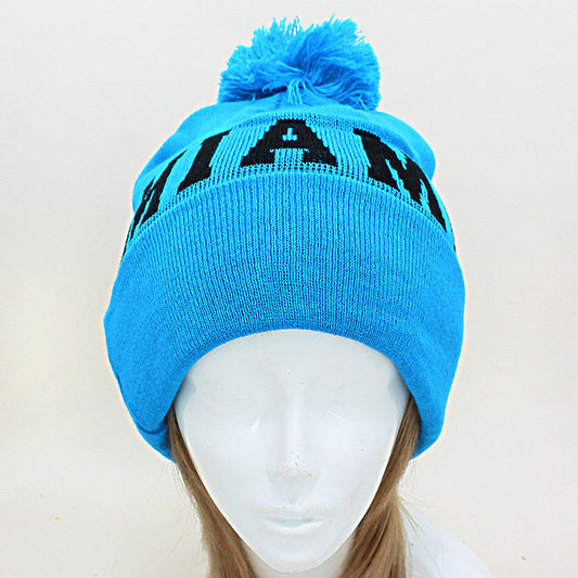 HATEGORY "Miami" Acrylic Pom Beanie