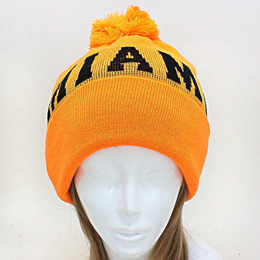 HATEGORY "Miami" Acrylic Pom Beanie