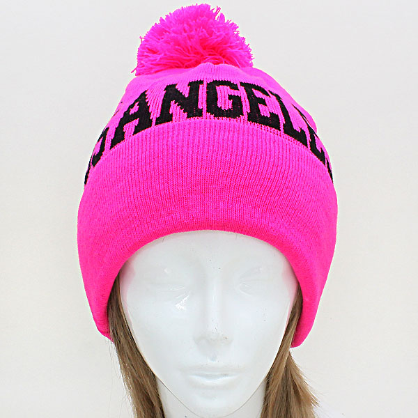HATEGORY "Los Angeles" Acrylic Pom Beanie