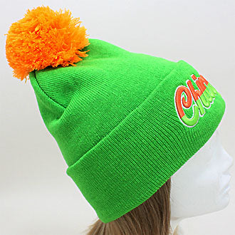 HATEGORY "Chicago" Embroidered Acrylic Pom Beanie