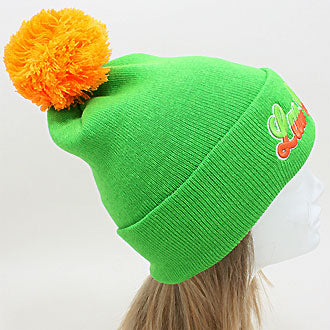HATEGORY "Las Vegas" Embroidered Acrylic Pom Beanie