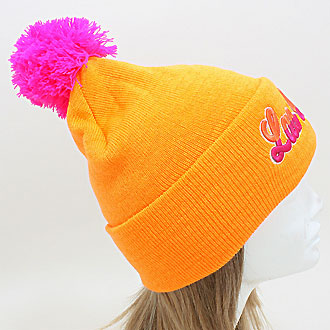 HATEGORY "Las Vegas" Embroidered Acrylic Pom Beanie