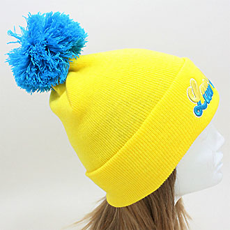 HATEGORY "Las Vegas" Embroidered Acrylic Pom Beanie