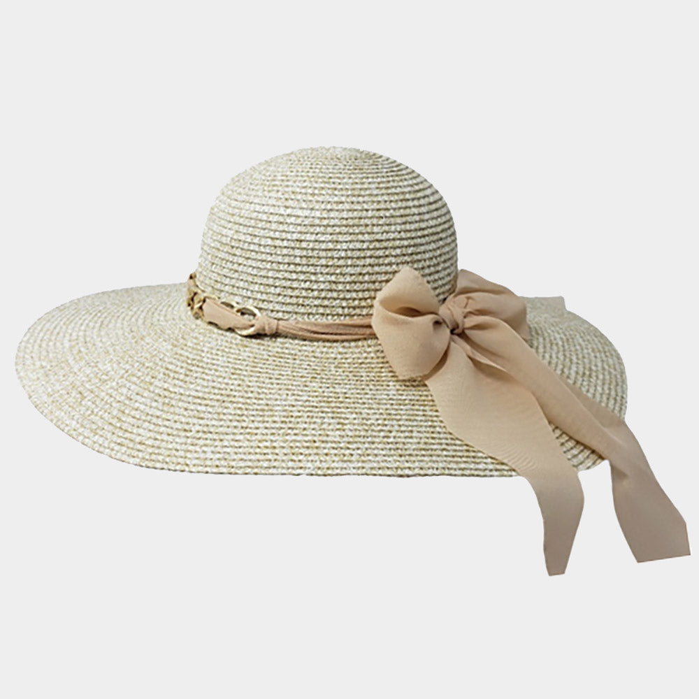 HATEGORY Scarf Ribbon Band Straw Sun Hat