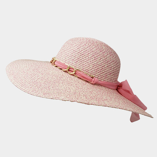 HATEGORY Scarf Ribbon Band Straw Sun Hat