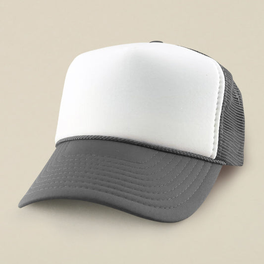 HATEGORY Plain Two Tone Mesh Back Trucker Hat