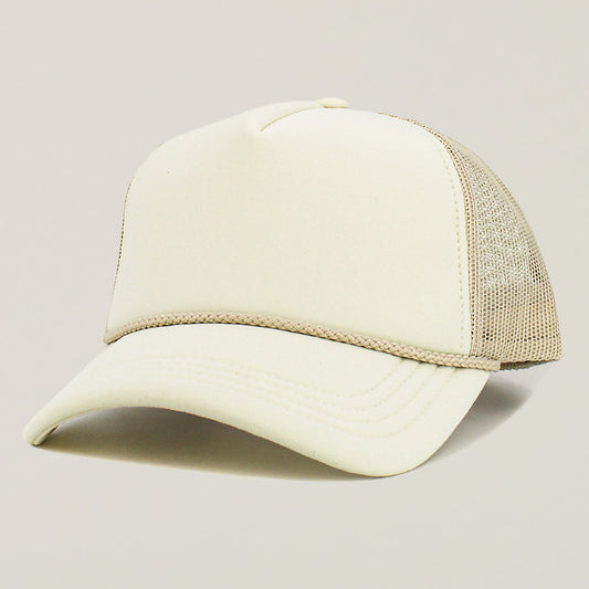 HATEGORY Plain Two Tone Mesh Back Trucker Hat