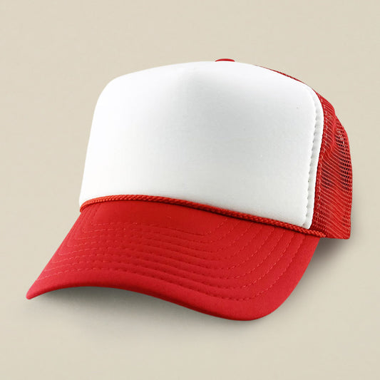 HATEGORY Plain Two Tone Mesh Back Trucker Hat