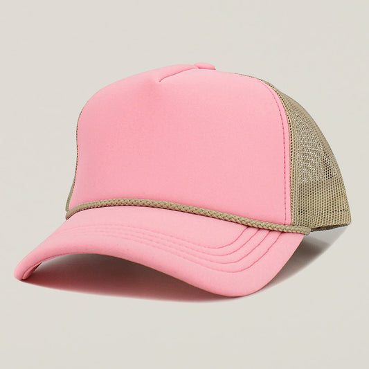 HATEGORY Plain Two Tone Mesh Back Trucker Hat