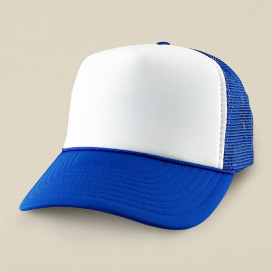 HATEGORY Plain Two Tone Mesh Back Trucker Hat