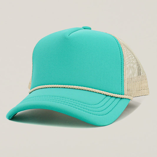 HATEGORY Plain Two Tone Mesh Back Trucker Hat
