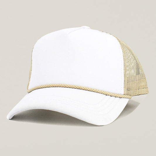 HATEGORY Plain Two Tone Mesh Back Trucker Hat