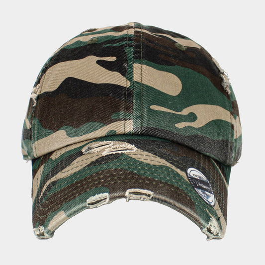 HATEGORY Camouflage Printed Vintage Baseball Cap