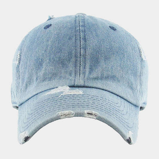 HATEGORY Denim Vintage Baseball Cap