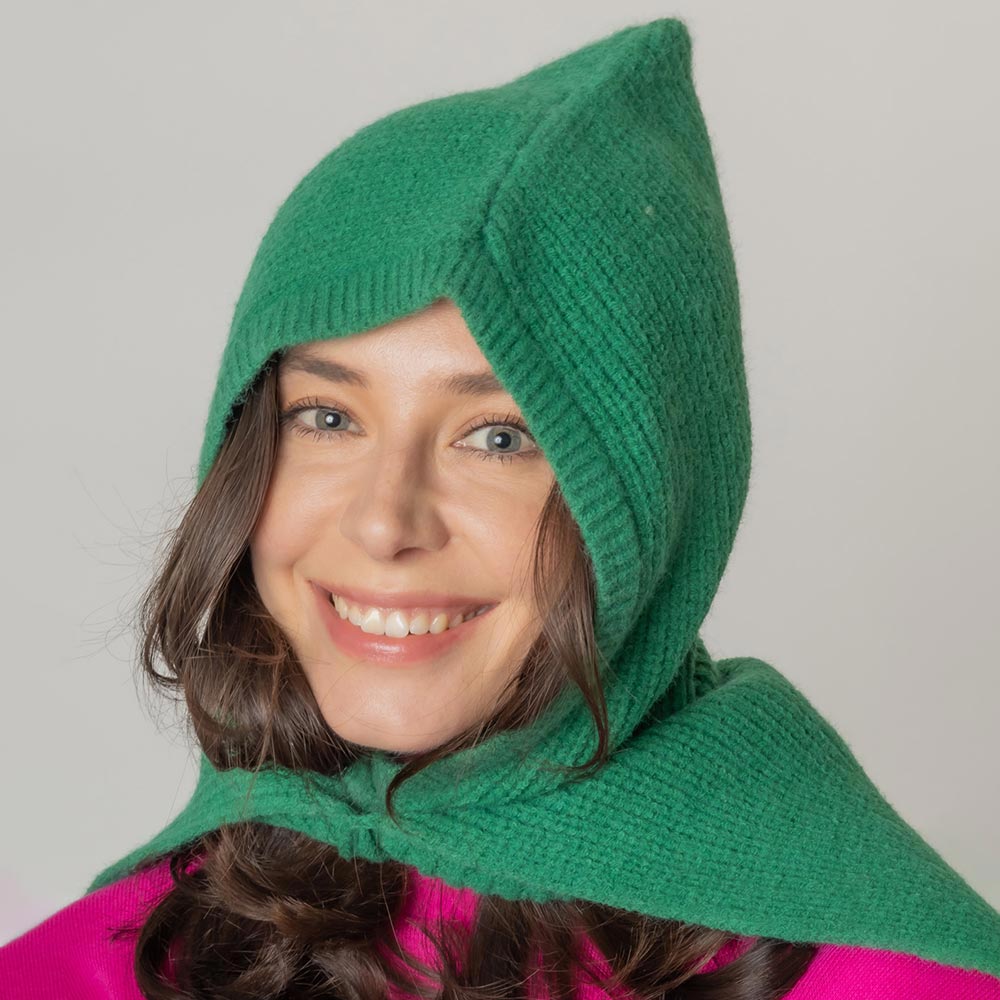 HATEGORY Solid Color Snood Hat
