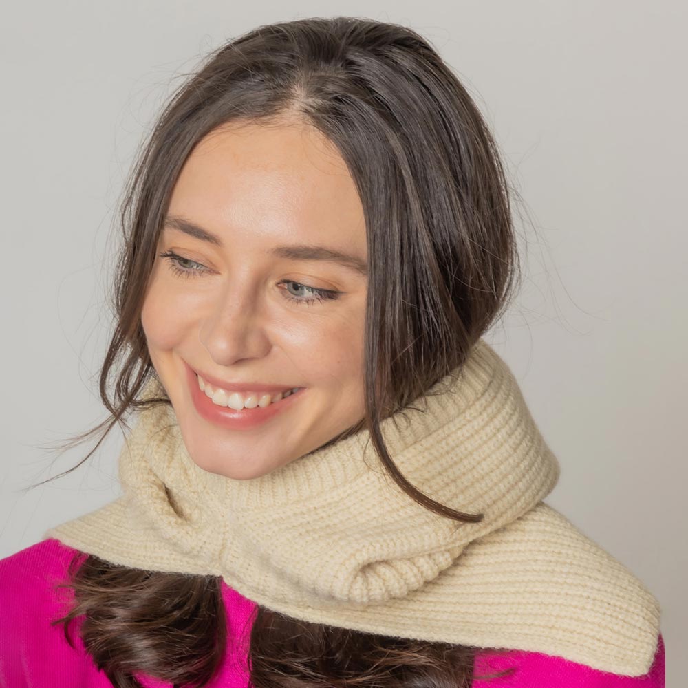 HATEGORY Solid Color Snood Hat